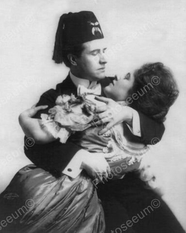 Mason & Woman In Romantic Embrace 1800s 8x10 Reprint Of Old Photo - Photoseeum