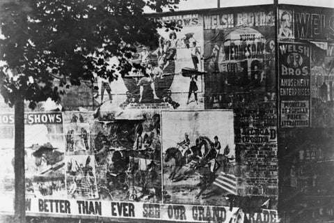 Welsh Bros Circus 1900s Wall Ad 4x6 Reprint Of Old Photo - Photoseeum