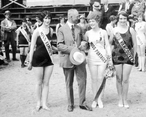 Miss Pantages & Miss Vancouver 1928 Vintage 8x10 Reprint Of Old Photo - Photoseeum