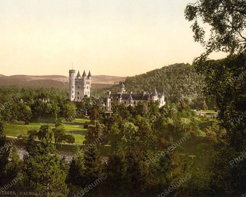 Balmoral Castle Scotland1890 Vintage 8x10 Reprint Of Old Photo - Photoseeum