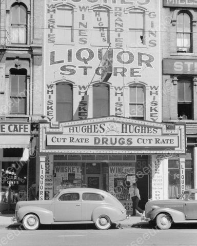 Liquor Store1939 Vintage 8x10 Reprint Of Old Photo - Photoseeum