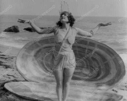 Beach Shell Dancing Vintage 8x10 Reprint Of Old Photo - Photoseeum