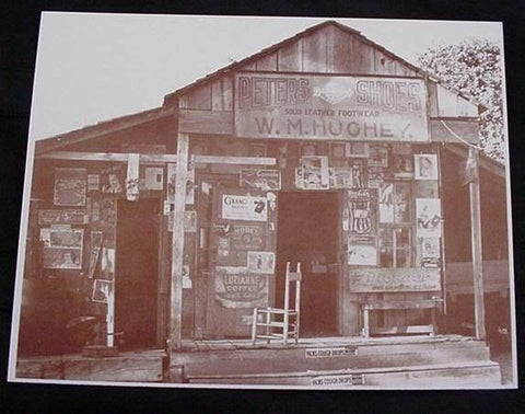 General Store W M Hughey Coca Cola Sepia Card Stock Photo 1930s - Photoseeum