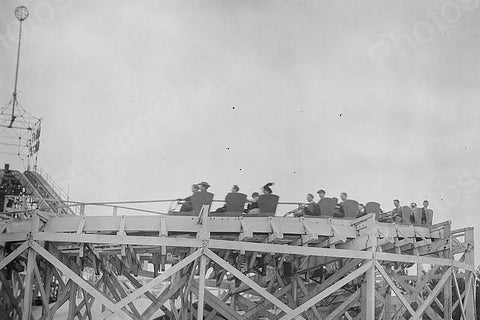 Coney Island Roller Coaster Ride 4x6 1920s Reprint Of Old Photo - Photoseeum