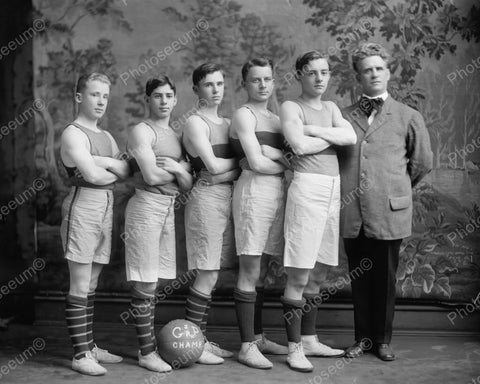 School Basketball Champs 1910 Vintage 8x10 Reprint Of Old Photo 2 - Photoseeum