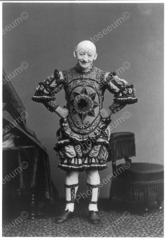Man Dressed in Theatrical Costume Viintage 8x10 Reprint Of Old Photo - Photoseeum