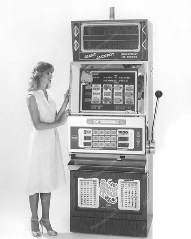 IGT Silver Jubilee Slot Machine Circa 1982 Vintage 8x10 Reprint Of Old Photo - Photoseeum
