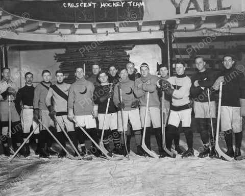 Young Men's Hockey Team 1900s Group 8x10 Reprint Of Old Photo - Photoseeum
