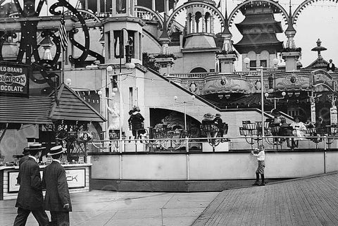 Coney Island Luna Park "The Teaser" Ride 4x6  Reprint Of Old Photo - Photoseeum