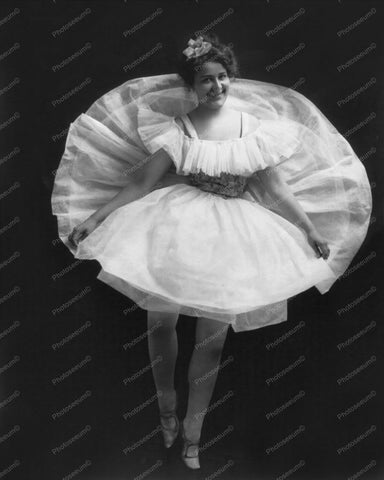 Lady In Ballet Costume 1900s Vintage 8x10 Reprint Of Old Photo - Photoseeum