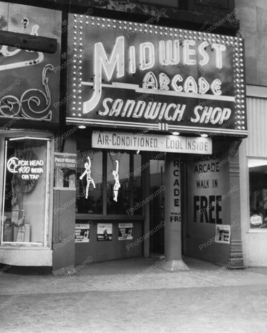 Midwest Arcade 1950s Peep Shows Games Vintage 8x10 Reprint Of Old Photo - Photoseeum