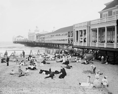 Grand Steeplechase Pier Atlantic City 8x10 Reprint Of Old Photo - Photoseeum