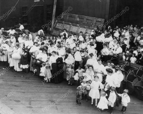 Women & Children Wait Floating Hospital 8x10 Reprint Of Old Photo - Photoseeum