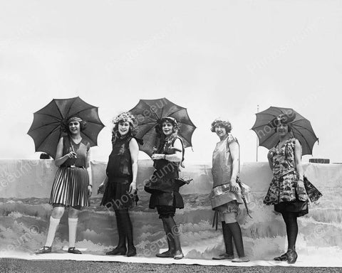 Bathing Suit Beauties! 1900s 8x10 Reprint Of Old Photo - Photoseeum