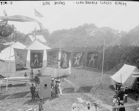 Side Show Long Branch Circus 1909 Vintage 8x10 Reprint Of Old Photo - Photoseeum