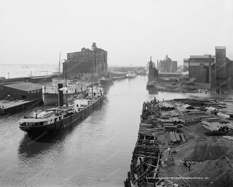 Creek Near Main St Buffalo NY 8x10 Reprint Of Old Photo #2 - Photoseeum