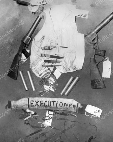 Weapons Found At Prison Riot Vintage 8x10 Reprint Of Old Photo - Photoseeum