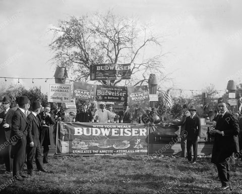 Budwiser Booth Attended by Shriners 1922 Vintage 8x10 Reprint Of Old Photo - Photoseeum