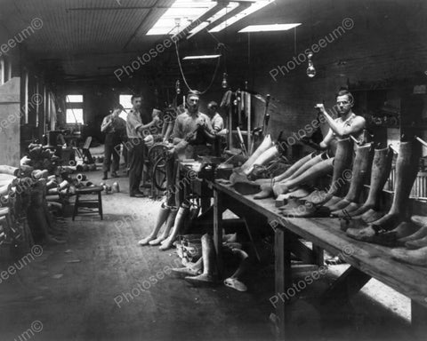 Artificial Limbs Factory Scene 1900s 8x10 Reprint Of Old Photo - Photoseeum