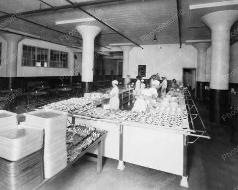 Cafeteria Counter American Chicle Co Plant Vintage 8x10 Reprint Of Old Photo - Photoseeum