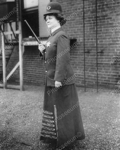Police Woman Uniform 1909 Vintage 8x10 Reprint Of Old Photo - Photoseeum