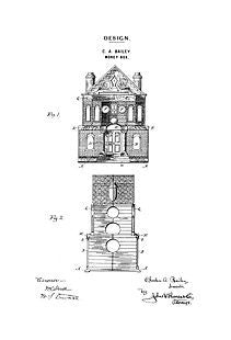 USA Patent Bailey Money Box 1890's Drawings - Photoseeum