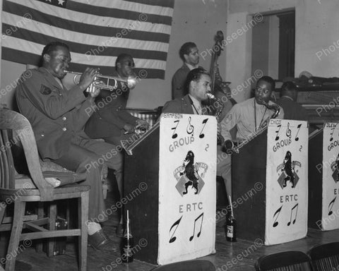 ERTC Army Band RC Cola Bottles1940's Vintage 8x10 Reprint Of Old Photo - Photoseeum