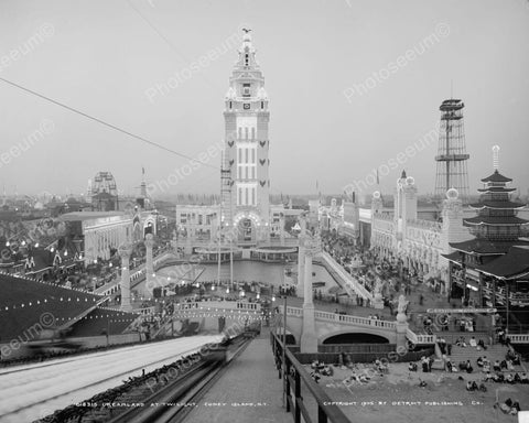 Dream Land Coney Island 1905 Vintage 8x10 Reprint Of Old Photo - Photoseeum