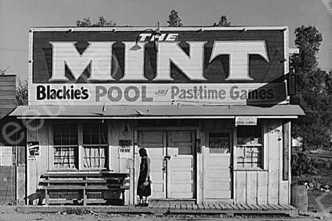 The Mint Blackies Pool Hall Calif 4x6 Reprint Of 1930s Old Photo - Photoseeum
