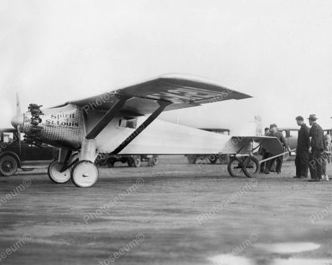 Charles Lindbergh Airplane Spirit Of St Louis Vintage1920 Reprint 8x10 Old Photo - Photoseeum