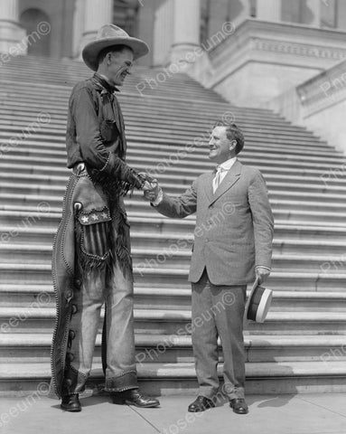 Long Tall Cowboy 1919 Vintage 8x10 Reprint Of Old Photo - Photoseeum