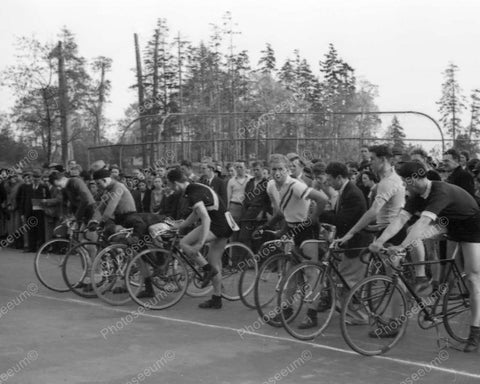 Bicycle Race 1930 Vintage 8x10 Reprint Of Old Photo - Photoseeum