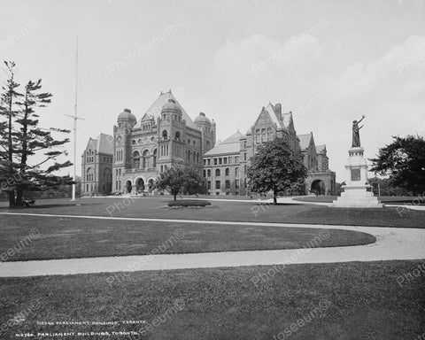 Parliament Buildings Toronto 1906 Vintage 8x10 Reprint Of Old Photo - Photoseeum