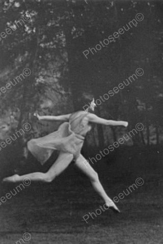Leaping Victorian Lady Dancer Portrait 4x6 Reprint Of Old Photo - Photoseeum