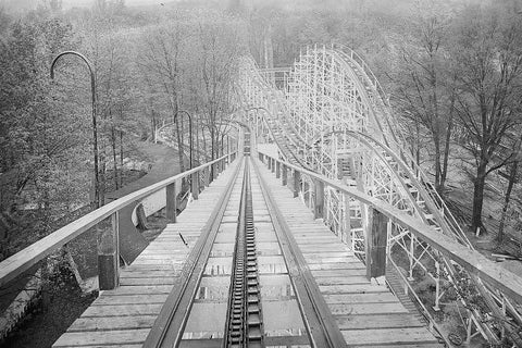 Glen Echo Roller Coaster View Top 1920s 4x6 Reprint Of Old Photo - Photoseeum