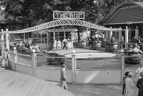 Glen Echo Amusement Park "The Whip" Ride  4x6 Reprint Of Old Photo - Photoseeum