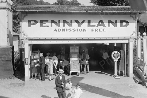 Glen Echo Park Pennyland Arcade 1920s 4x6 Reprint Of Old Photo - Photoseeum