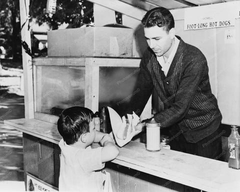 Foot Long Hot Dog! Steeple Chase Coney Old 8x10 Reprint Of Photo - Photoseeum