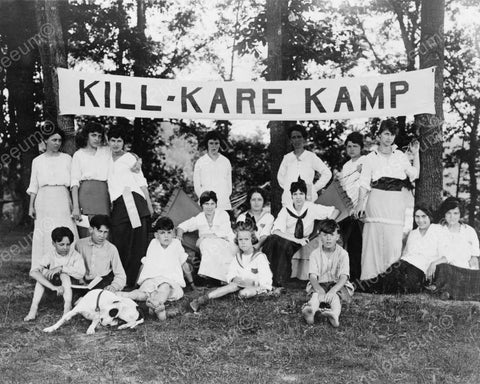 Kill Kare Campers Group Shot! Vintage 8x10 Reprint Of Old Photo - Photoseeum
