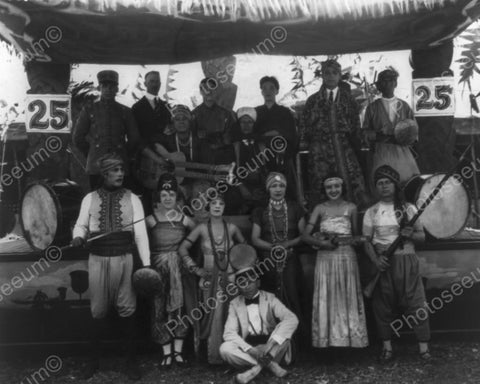 Carnival Performers Posed In Vintage 8x10 Reprint Of Old Photo - Photoseeum