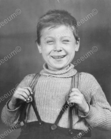 Little Tyke Big Shot In Suspenders 8x10 Reprint Of Old Photo - Photoseeum