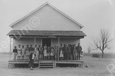 Black School House Missouri Farms 4x6 Reprint Of Old Photo - Photoseeum