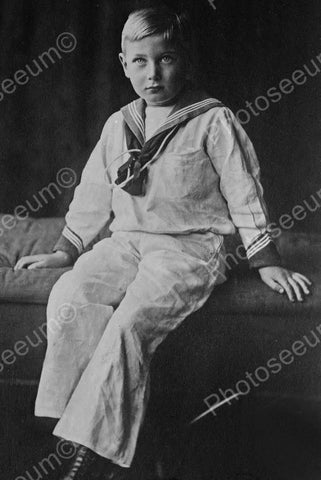 Young Sailor Boy Sits For Portrait 4x6 Reprint Of Old Photo - Photoseeum