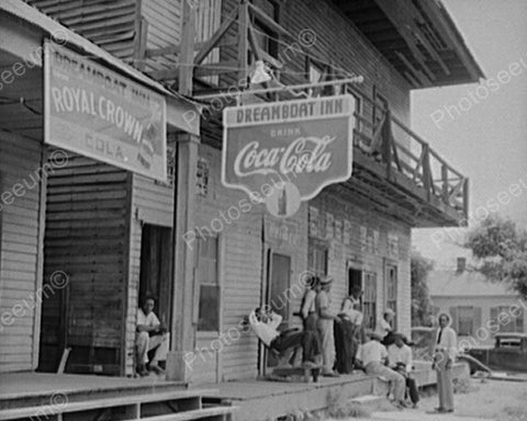 Dreamboat Inn Scene & Coca Cola Sign 8x10 Reprint Of Old Photo - Photoseeum