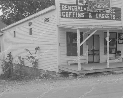 Coffin Caskets And Coke 1935 Vintage 8x10 Reprint Of Old Photo - Photoseeum