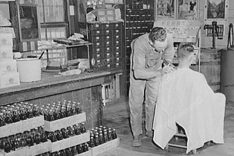 Hair Cut At the General Store! 4x6 Reprint Of Old Photo - Photoseeum
