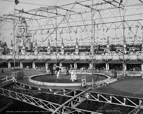Circus Rings Luna Park Coney Island 1905 Vintage 8x10 Reprint Of Old Photo - Photoseeum