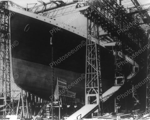 The Titanic Under Construction 1910s  8x10 Reprint Of Old Photo - Photoseeum
