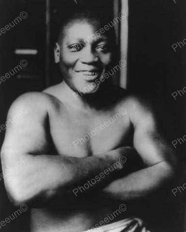 Boxer Jack Johnson 1915 Vintage 8x10 Reprint Of Old Photo - Photoseeum