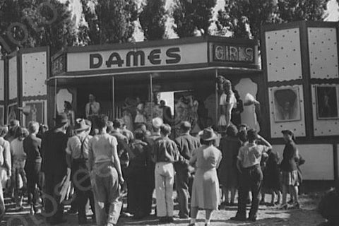 State Fair Dames | Girlie Show 1940s 4x6 Reprint Of Old Photo - Photoseeum